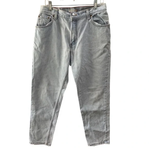 Woman’s Levi’s 550 size 14 vintage 1980s light wash jeans - Picture 1 of 11